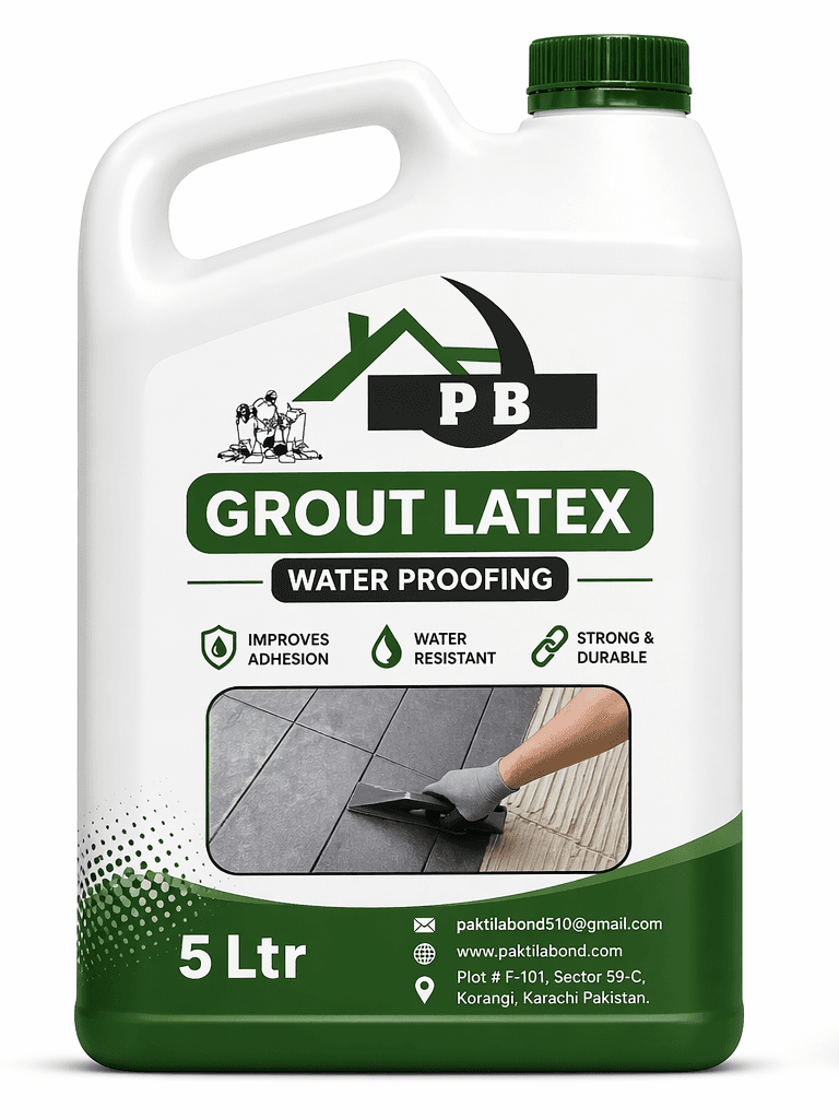 Pak Bond Grout Latex 601 5Ltr water proofing additive jug